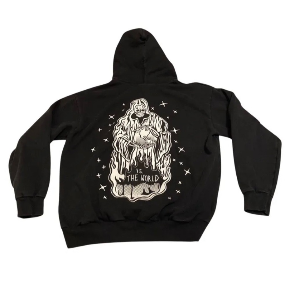 Warren Lotas “Grim Reaper vs The world”  hype Hoodie Sweater